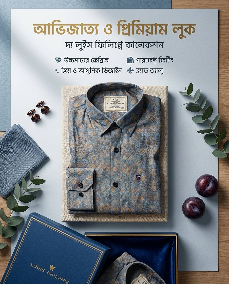 LP প্রভাতি প্রিমিয়াম অফিস ওয়্যার শার্ট